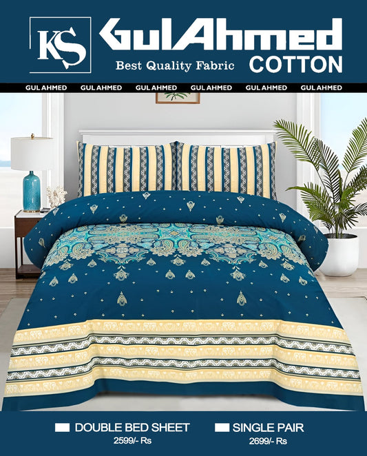 MIX COTTON KING BEDSHEET 3PCS
