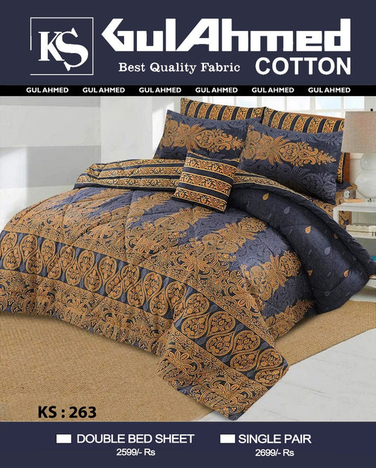 MIX COTTON KING BEDSHEET 3PCS