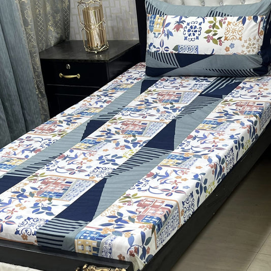 Patch Work Bedsheet 2pcs